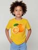 Cartoon Fresh Orange Citrus Fruit Vivid Sweet  Graphic Print T Shirt Family Matching Boys Girls Kids Casual Short Sleeve Tops
