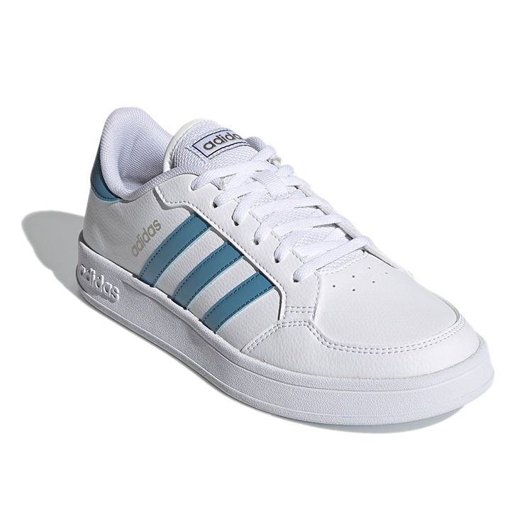 Adidas Neo Breaknet Non-Slip Durable Low-Top Skate Shoes Women Sneakers White Blue FZ2465