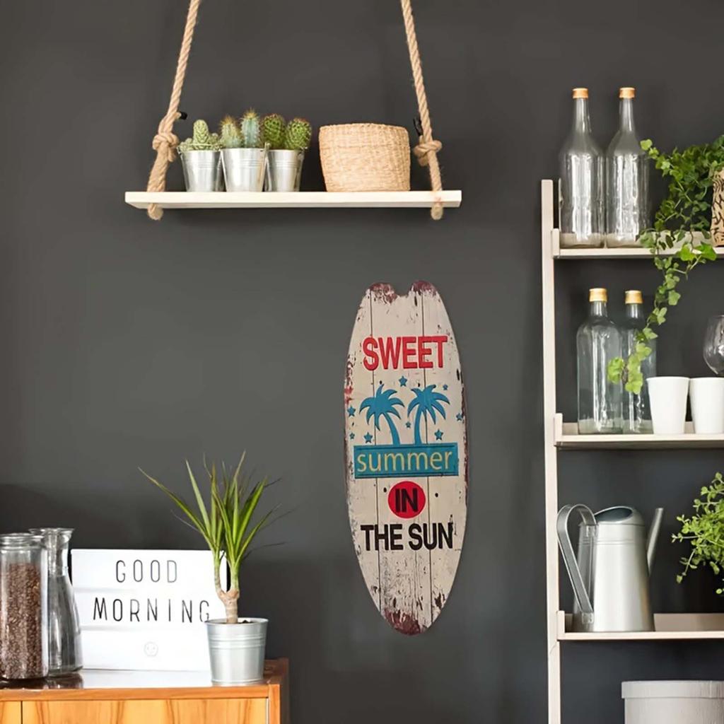 Летний пляж океан тема доска для серфинга деревянная вывеска бар домашняя стена ретро украшение деревянная вывеска украшение