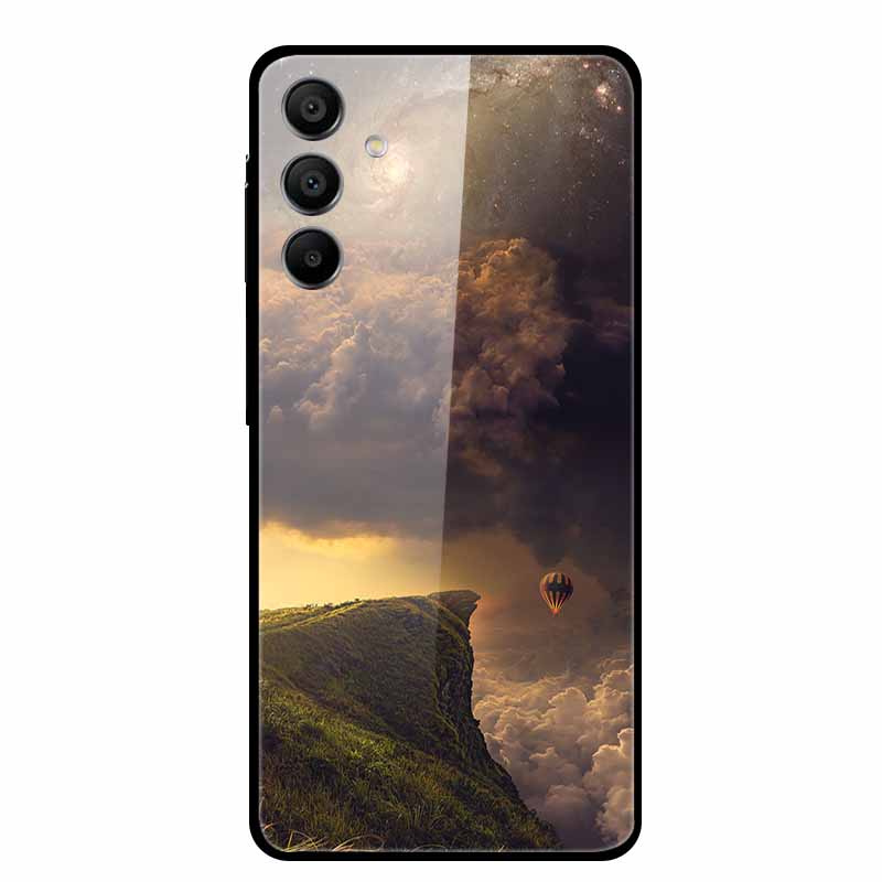 For Samsung Galaxy A16 5G Tempered Glass Case Back Cover Hard Phone Cases for SamsungA16 6.7" Fundas Fashion Protector New Coque