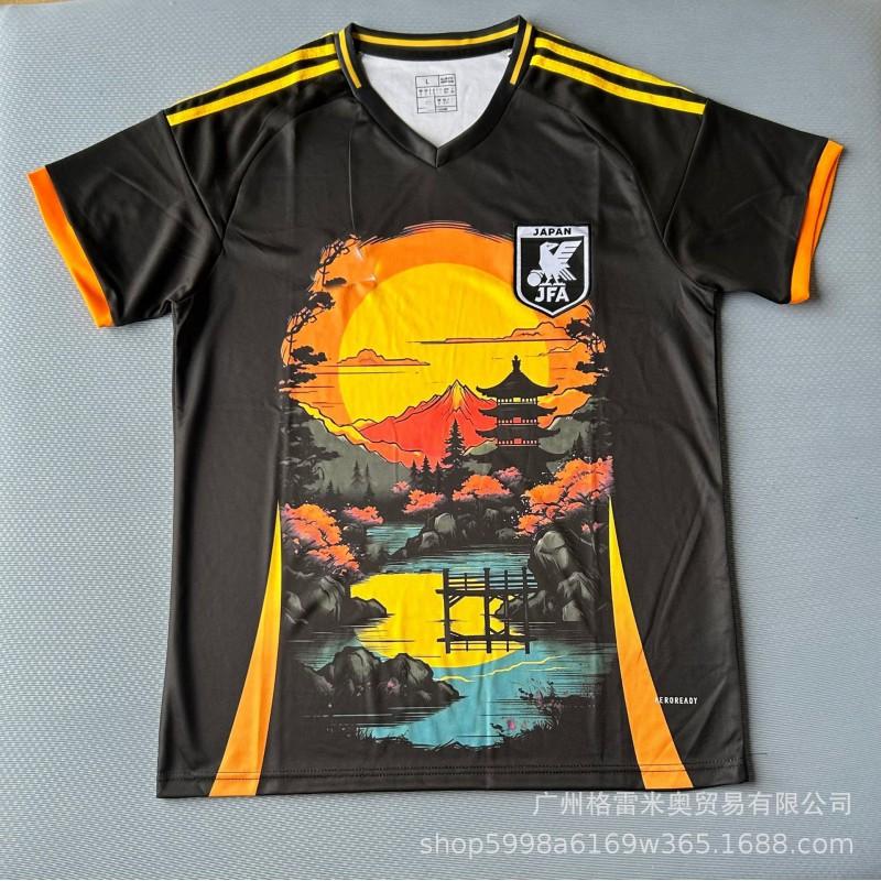 Japan Football Team Jersey Adult Kids Short Sleeve Quick Dry Breathable Sports Shirt Training Running