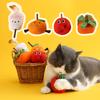 Интерактивные игрушки для кошек с кошачьей мятой для чистки зубов, в форме милых фруктов, устойчивые к укусам, облегчающие жизнь