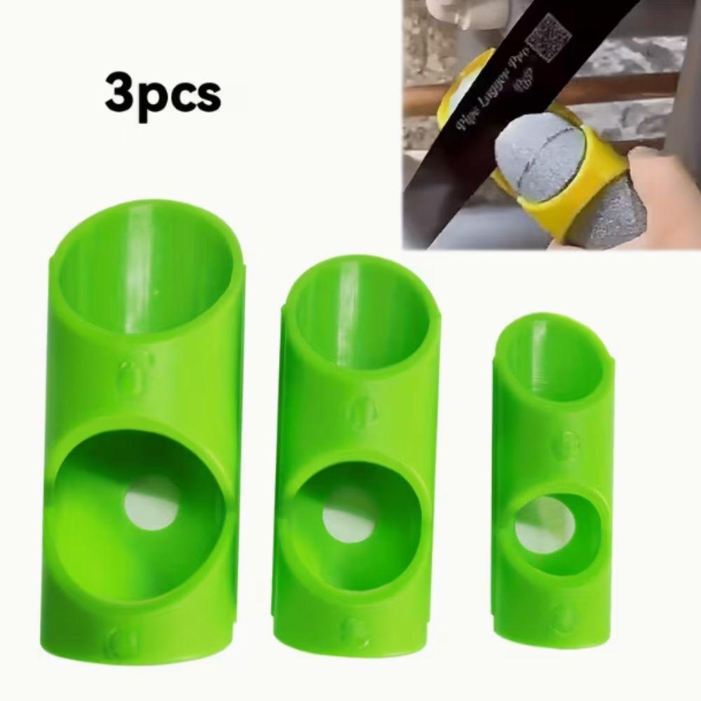 3pcs Durable Construction Foam Pipe Cutter Flame Retardant Pipe Insulation Tool  Commercial Places