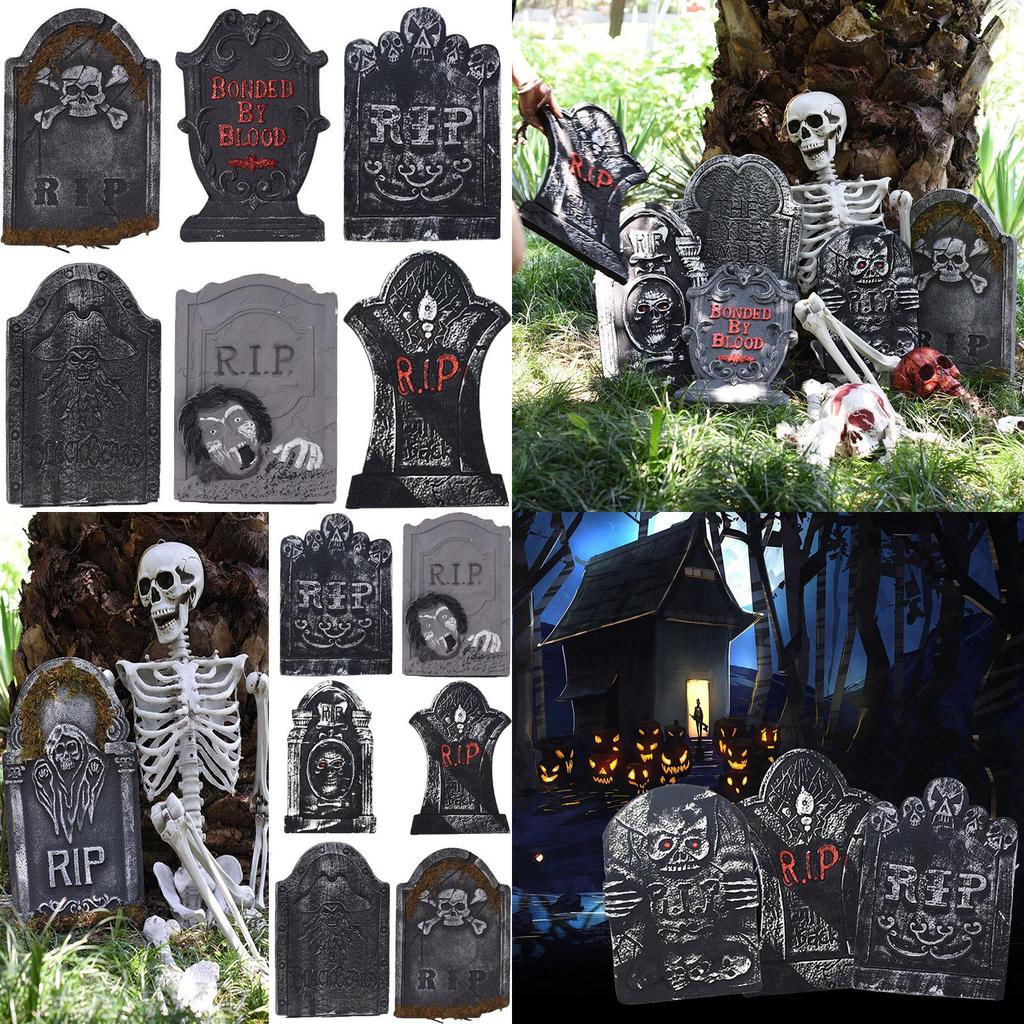 Exciting Halloween Tombstone Foam Decoration For Haunted House And Graveyard