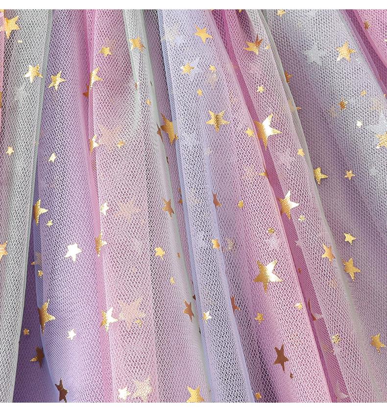 Пушистая юбка-принцесса для девочек со звездным принтом - Для всех сезонов