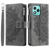 Style 006 For Honor 400 Lite Wallet Case PU Leather Phone Cover Mandala Flower Pattern