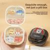 Sealed Double-Layer Portable Weekly Pill Organiser with Large Capacity for Household Medicines and Jewellery Storage
