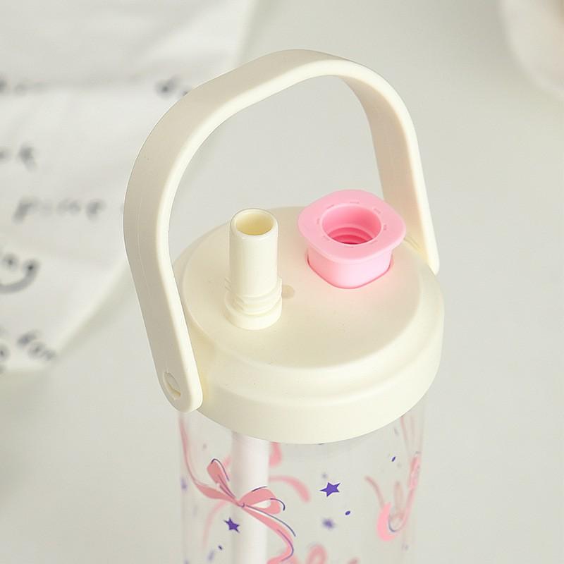 BPA-Free PC Plastic Travel Cup With Straw Kids Adults Portable Water Bottle 500ml 800ml Leakproof Outdoor Gym Office Use
