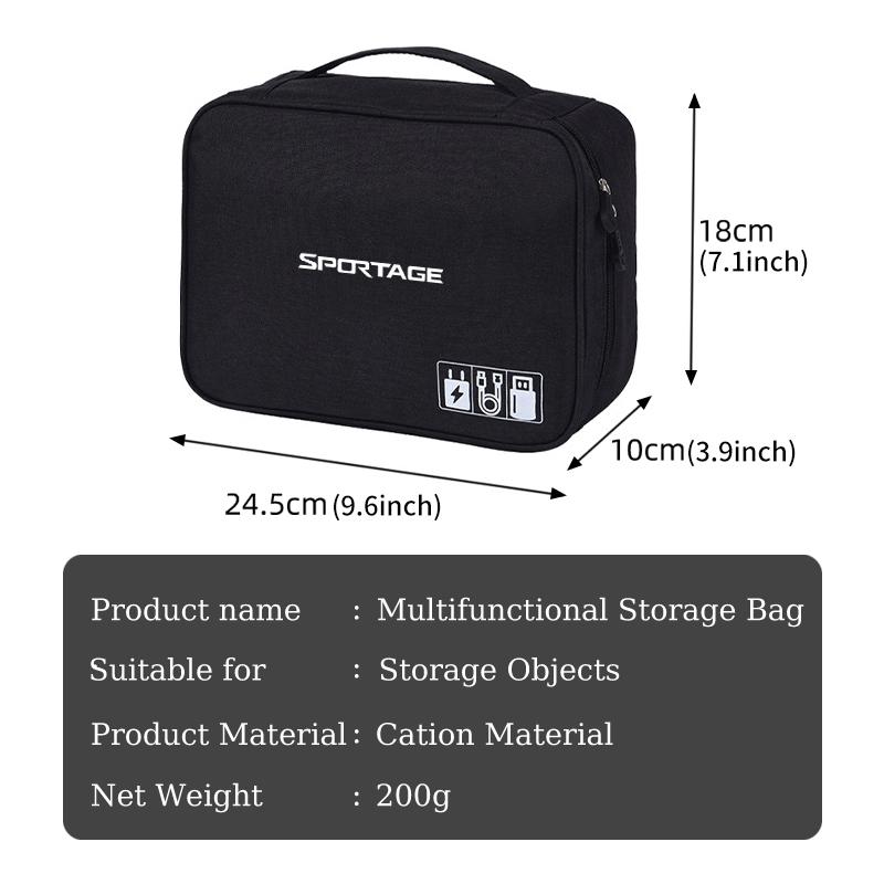 AXADSN1 Car Travel Large Capacity Organizer Storage Data Line Bag For KIA Sportage Rio K5 K2 Optima Cerato Proceed Venga Sedona