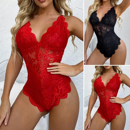 Женское ночное боди, прозрачное боди без рукавов с открытой спиной, однотонное, с глубоким V-образным вырезом, соблазнительное, популярное, с низким вырезом, с цветочным принтом, боди для ночного клуба для брачной ночи