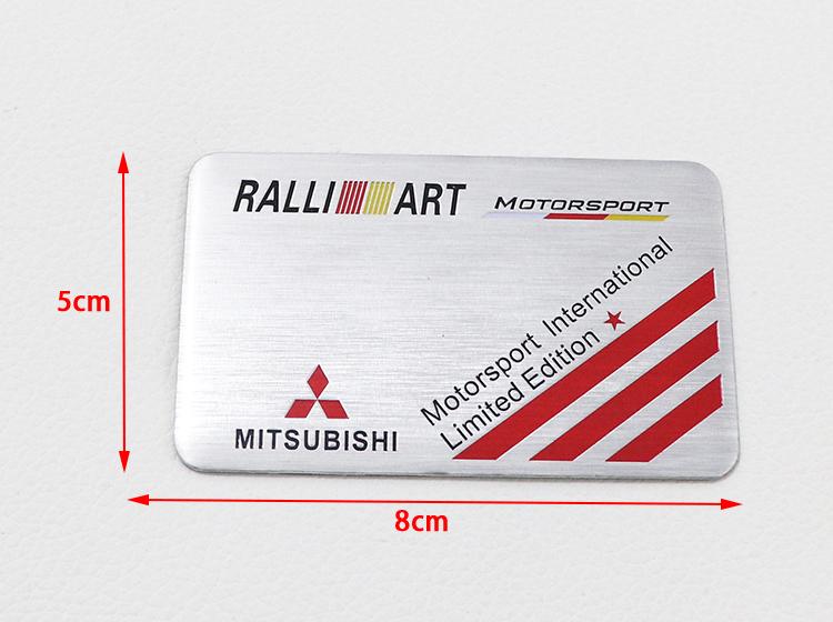 1pcs 3D Mitsubishi  Car logo aluminum sticker Fender side Rear Bumper tail door trunk sticker Emblem sticker styling Accessories