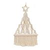Aesthetic Christmas Tree Macrame Tapestry Tassel Cotton Rope Tapestry  Dorm Room