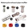 Motorcycle Exhaust Pipe 51/60mm Caliber Muffler Noise Reduction Plug, Back Pressure Core Catalyst Noise Reduction Plug