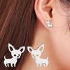 Stylish Female Earrings Adorable Stainless Steel Hollow-out