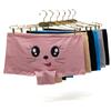 Woman Cotton Panties Boxer Shorts Women Underwear Print Low Rise Girls Ladies Knicker 6 Pcs