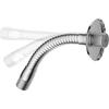 Shower Head Extension Pipe Stainless Steel Extension Outlet Shower Adjustable Swivel Shower Head Bracket Adapter With Flange