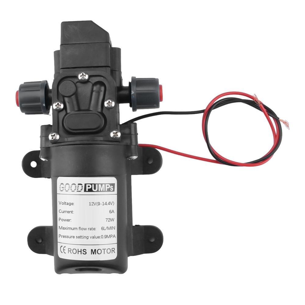 Automatic Flow Switch 3-5L/min DC 12V 5A 60W 70W 72W Auto Diaphragm Water Pump Small Safe High Pressure Self Priming Pumps