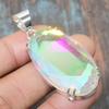 Lovely Mystic Rainbow Topaz Gemstone Handmade Solid 925 Sterling Silver Jewelry Pendant