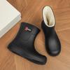 New Waterproof Shoes Women's Rain Shoes Short Water Boots Adult Low Tube Fashion Student Non-slip and Wear-resistant Four-season Outer Wear