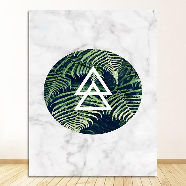 Настенная живопись, художественный постер, скандинавский ботанический принт, скандинавская картина для гостиной, домашний декор, зеленое растение, монстера, папоротник, холст