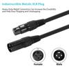 Кабель XLR 1 м/3,3 фута Кабель DMX для освещения сцены 3-контактный разъем XLR «папа-мама» Черный разъем из ПВХ для перемещения