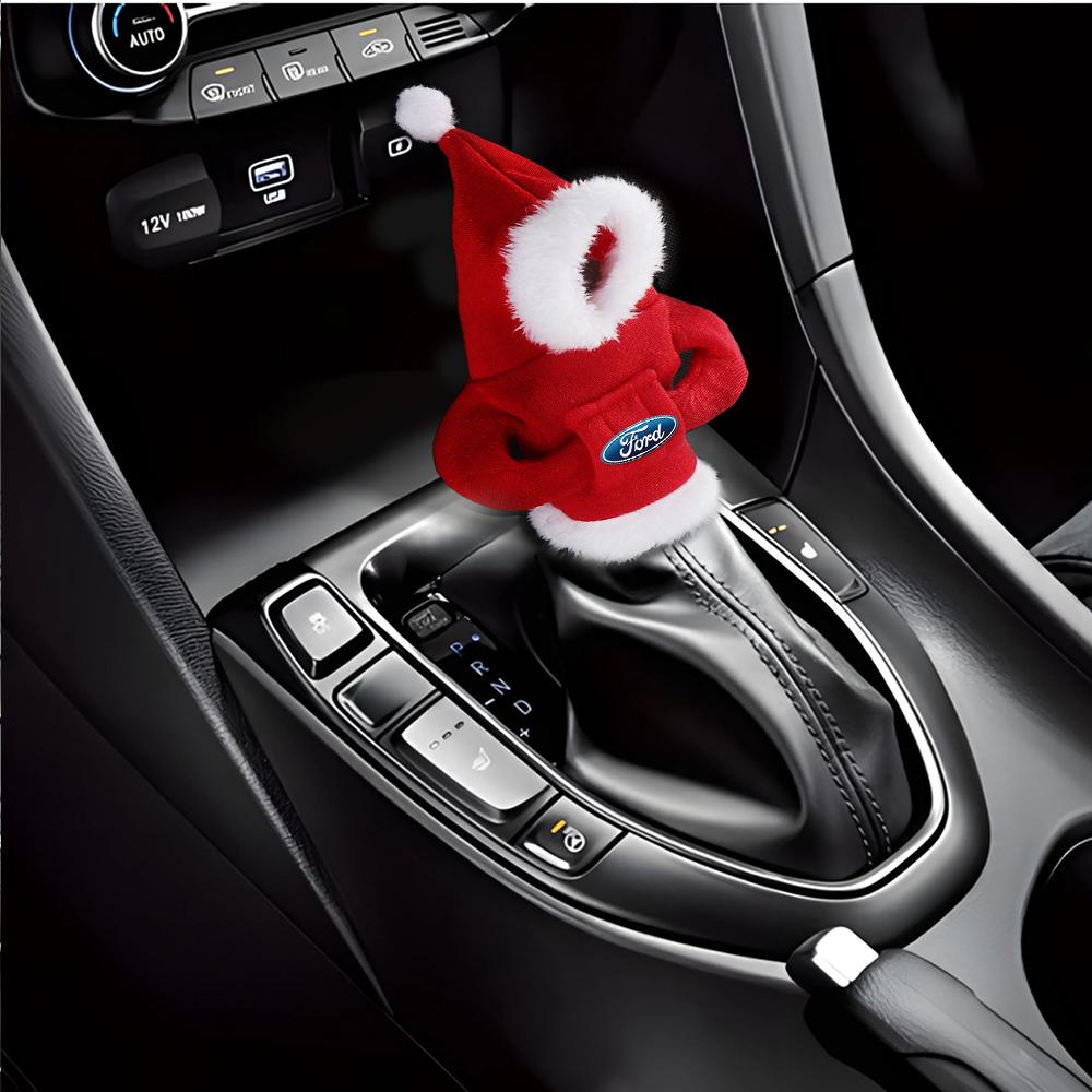 clsvbh1 Car Gear Lever Shift Cover Shift Sweatshirt Hoodie Christmas Decor For Ford Fiesta STRACING Focus Mondeo Mustang Ranger Transit
