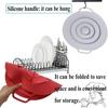Universal Silicone Spill-proof Pot Lid Cookware Anti-splash Lid Kitchen Anti Overflow Protect Utensil Reusable Pot Pan Cover