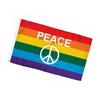 Colorful Peace Flag Polyester Banner Fade Resistant Peace Flag for Indoor Outdoor Decoration