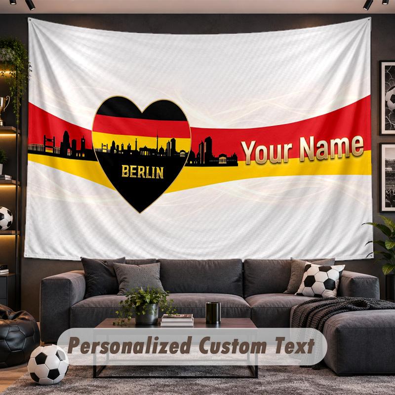 Germany national football team Personalized Tapestry Support Custom Name, Wall Art Home Decoration