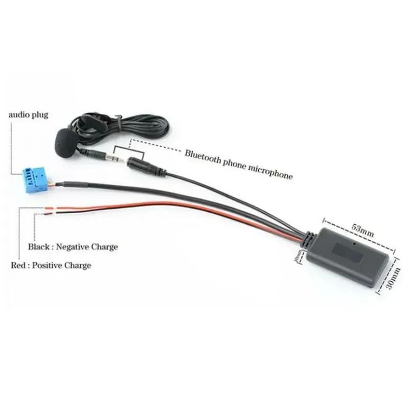 Аудиоадаптер Bluetooth с кабелем Aux MIC и микрофоном для Mercedes W245 W203 W209, высококачественный материал