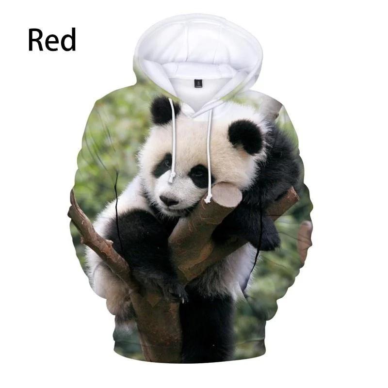 3D милые животные панда принтованные толстовки для мужчин детская мода смешная уличная одежда с капюшоном толстовки унисекс зимняя одежда Харадзюку топ