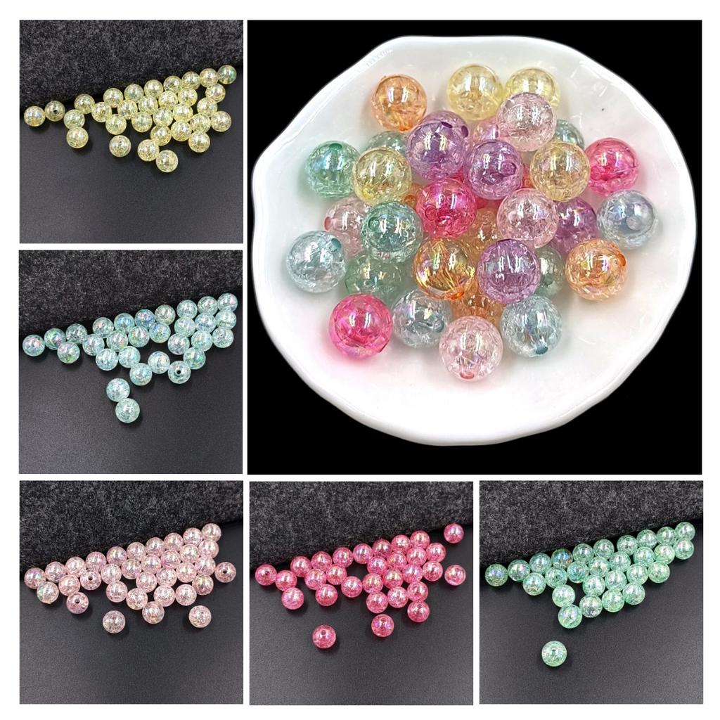 Broken Illusions DIY Fashion Loose Beads Jewelry Accessories Acrylic 4 Size 10pcs for Bracelet Necklace Making