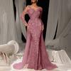 Women's Sequin Evening Dress Lace Long Sleeve Bodycon Maxi Dress Sparkly Floor Length Mesh Patchwork Overlay Dress for Cocktail Wedding Parties