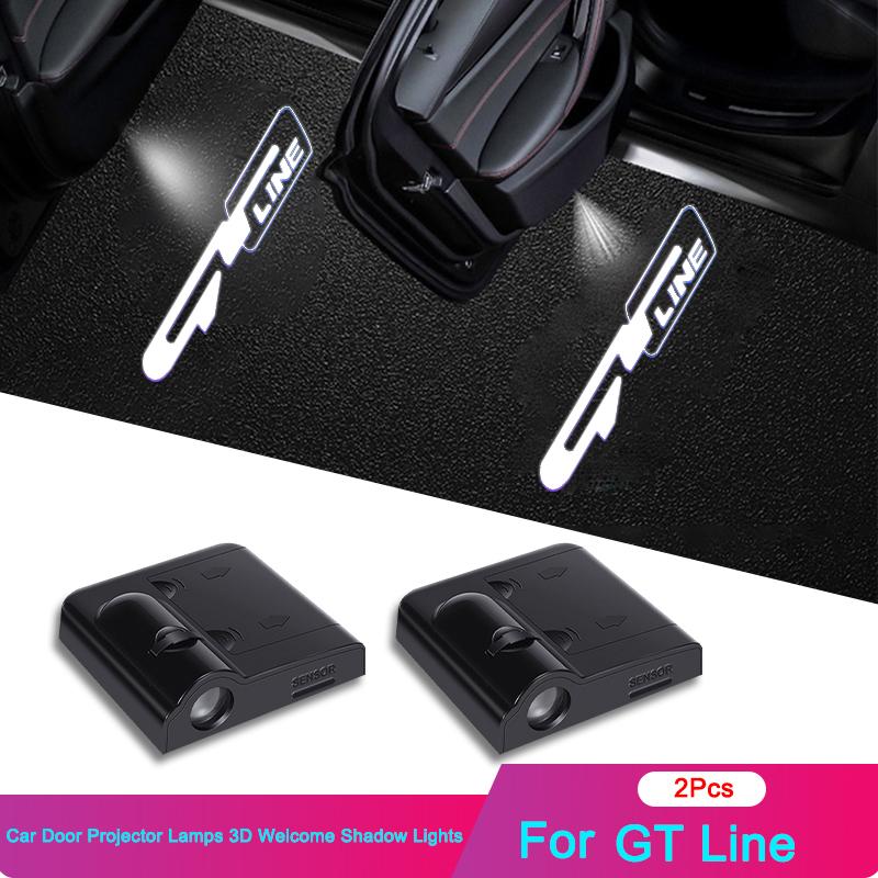 AABJD1 LED Car Door logo Projector Lamps Welcome Light For KIA GT LINE K2 Sportage Stinger Sorento Ceed soul sorento VENGA KX5 K3 K4 K5