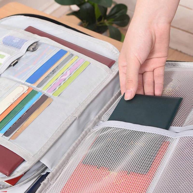 Водонепроницаемая 3-слойная сумка для хранения документов с паролем, карман для файлов, органайзер для паспорта, юридических документов