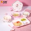 Для Sanrio Hello Kitty Детская посуда Антиожоговые обеденные тарелки Без Бисфенола А Детская миска для еды Меламиновая пищевая тарелка Чашка Ложка
