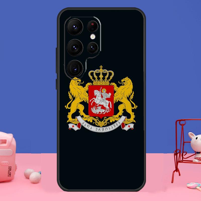 Чехол с флагом Грузии для Samsung Galaxy S23 S24 Ultra S21 S22 Plus Note 20 Note 10 S8 S9 S10 S20 FE