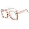 Fashion Anti-Blue Glasses Women'S Personality Plain Square Large Frame Flat Glasses Glasses Frame Tide Tr90 Glasses Frame