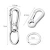 Total: 5 Pieces Material: Zinc Alloy Carabiner Small Carabiner Stainless Steel Carabiner Waist Tool Carabiner Triangle Ring Key Holder Stainless Steel