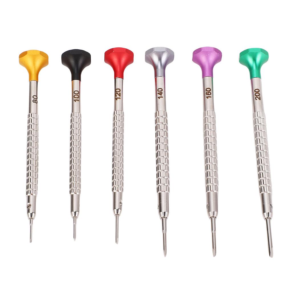Watch Repair Screwdriver Set Stainless Steel Ergonomic Grip Handle Portable Watchmaker Screwdriver Set for Home