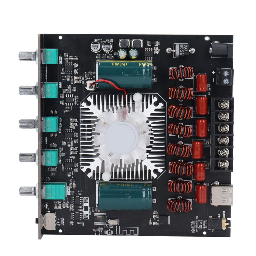 ZK AS21 Bluetooth Amplifier Board Dual Channel TPA3255 Chip 220Wx2 Plus 350W Sound Power Amplifier Module 16‑38V