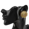 CHANEL Rice motif Earring vintage Plated Gold 50g Women Used