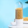 Bird Water Feeder Large Capacity Splash Proof Transparent Container Pet Parrot Hanging Food Dispenser Bird Supplies