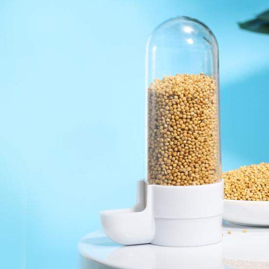 Bird Water Feeder Large Capacity Splash Proof Transparent Container Pet Parrot Hanging Food Dispenser Bird Supplies