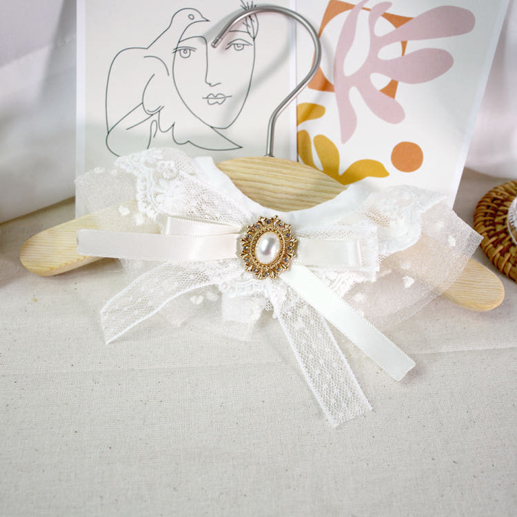 [KIMnyang_deng] Белая шифоновая кружевная лента, накидка для щенка, кошки, реквизит для фотосессии