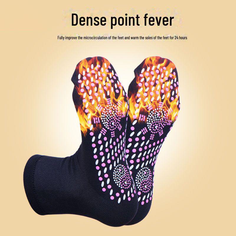 Winter Self-Heating Thermal Socks for Men and Women – Cozy, Cold-Proof Mid-Tube Design for Middle-Aged and Elderly.