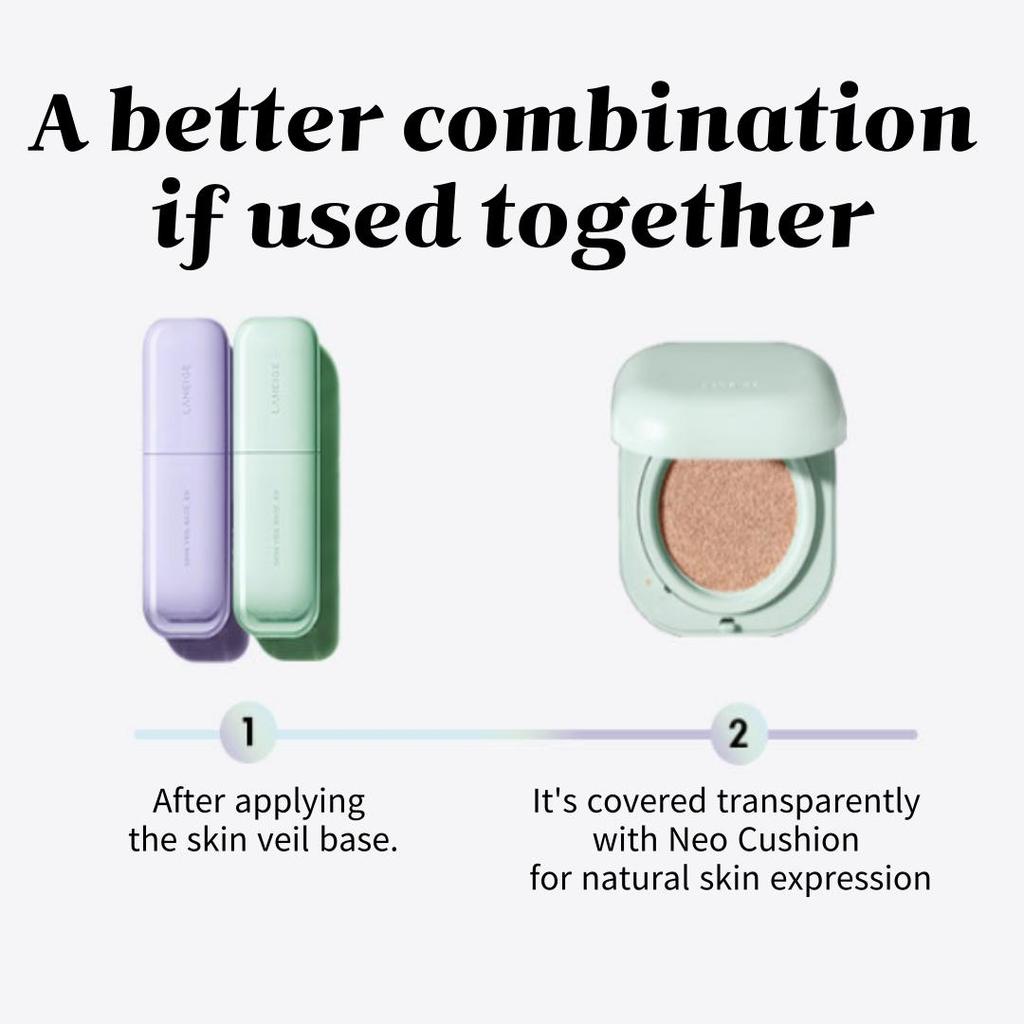 LANEIGE SKIN VEIL BASE EX 30ml SPF28 PA++ | MINT GREEN / PURE VIOLET 2colors | Brightening Whitening Tone-up Skin Cover