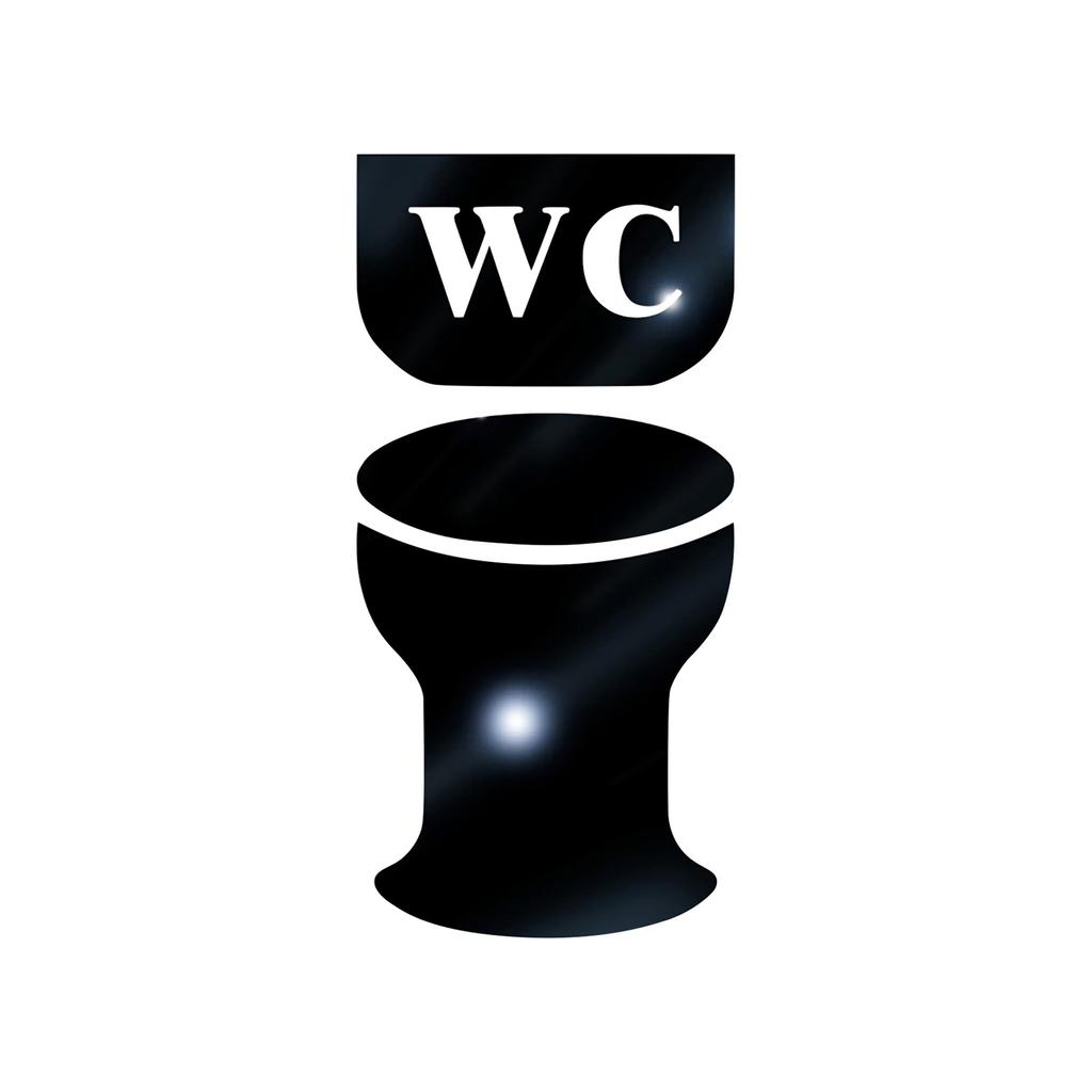 Креативный акриловый стикер на стену для унитаза, знак «сделай сам», 3d стикер на стену, знак для туалета