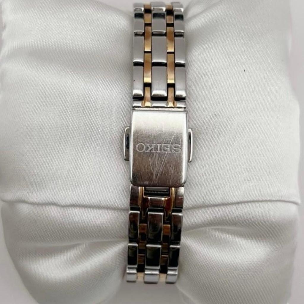 Rare SEIKO EXCELINE 9p diamond gold watch
