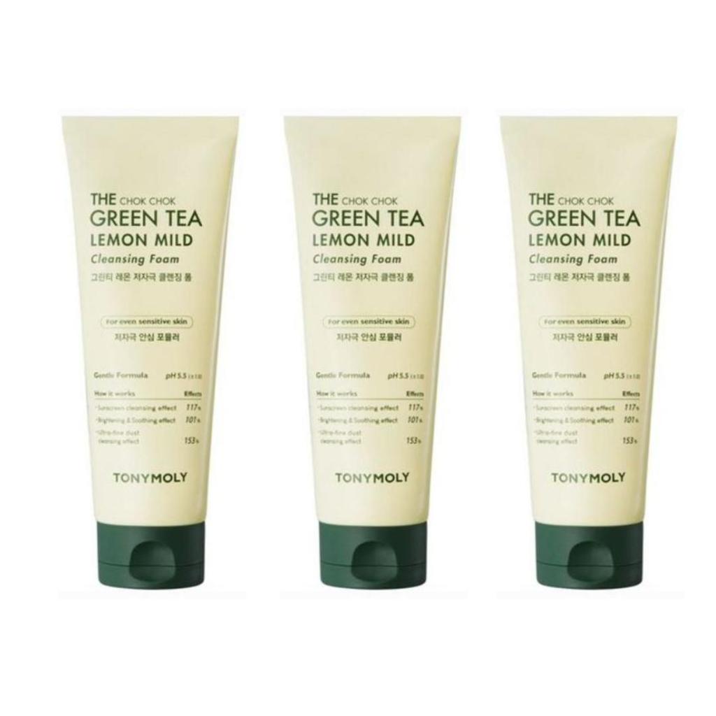 Tonymoly Пенка для умывания The Chok Chok Green Tea Lemon Mild Low pH 150 мл